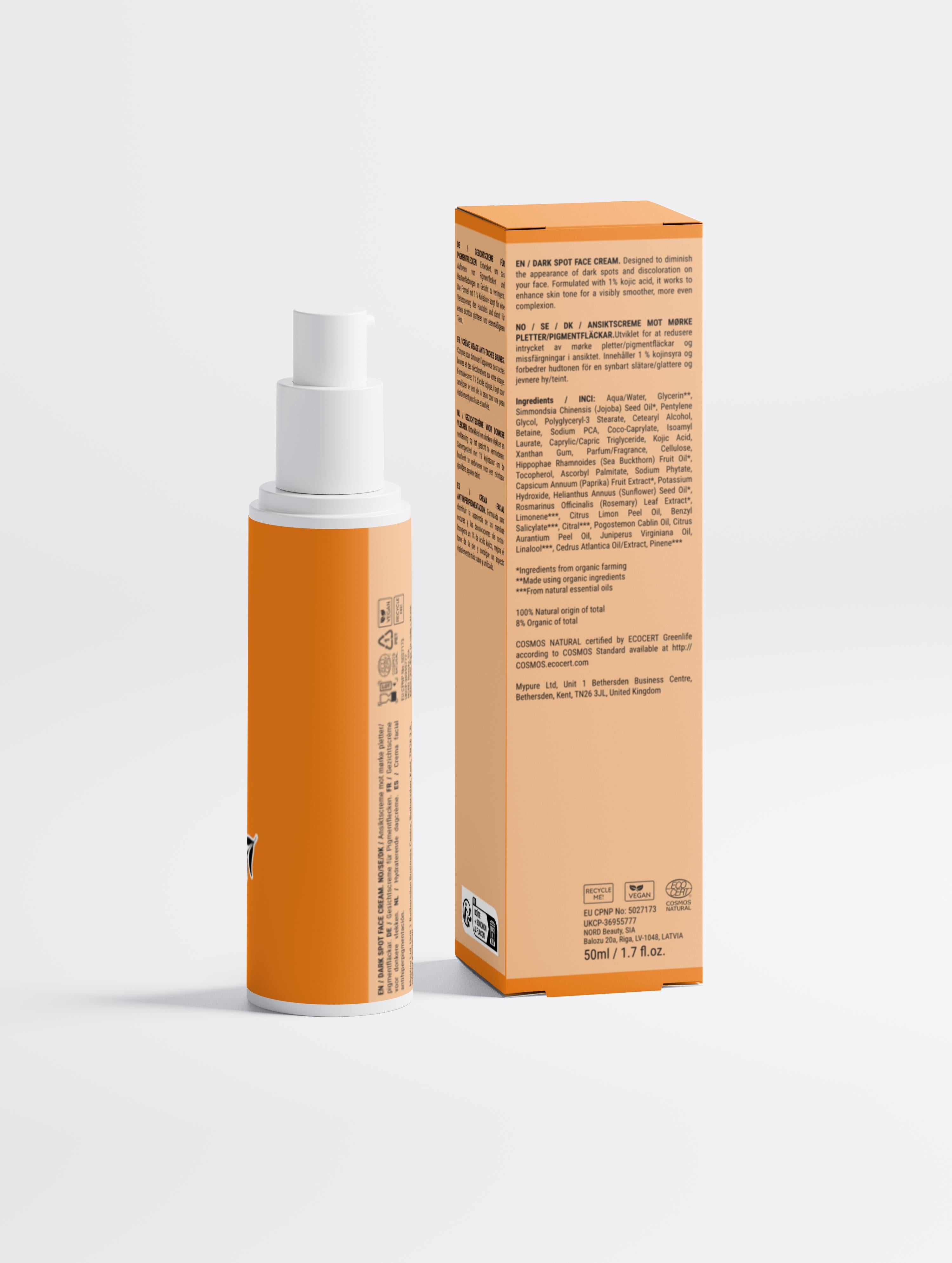 Dark Spot Face Cream with Kojic Acid